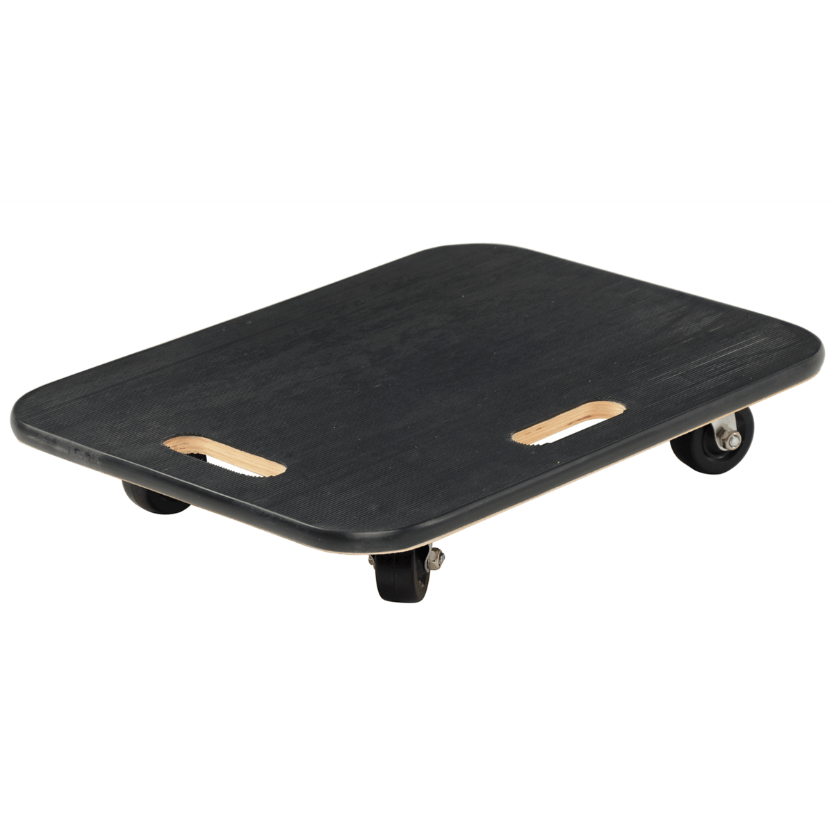 Vestil Fiber Wood Dolly with Rubber Casters 45In x 45In x 39In 18In x 24In 800Lb Black FWD-1824-3R