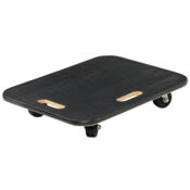 Vestil Fiber Wood Dolly with Rubber Casters 45In x 45In x 39In 18In x 24In 800Lb Black FWD-1824-3R