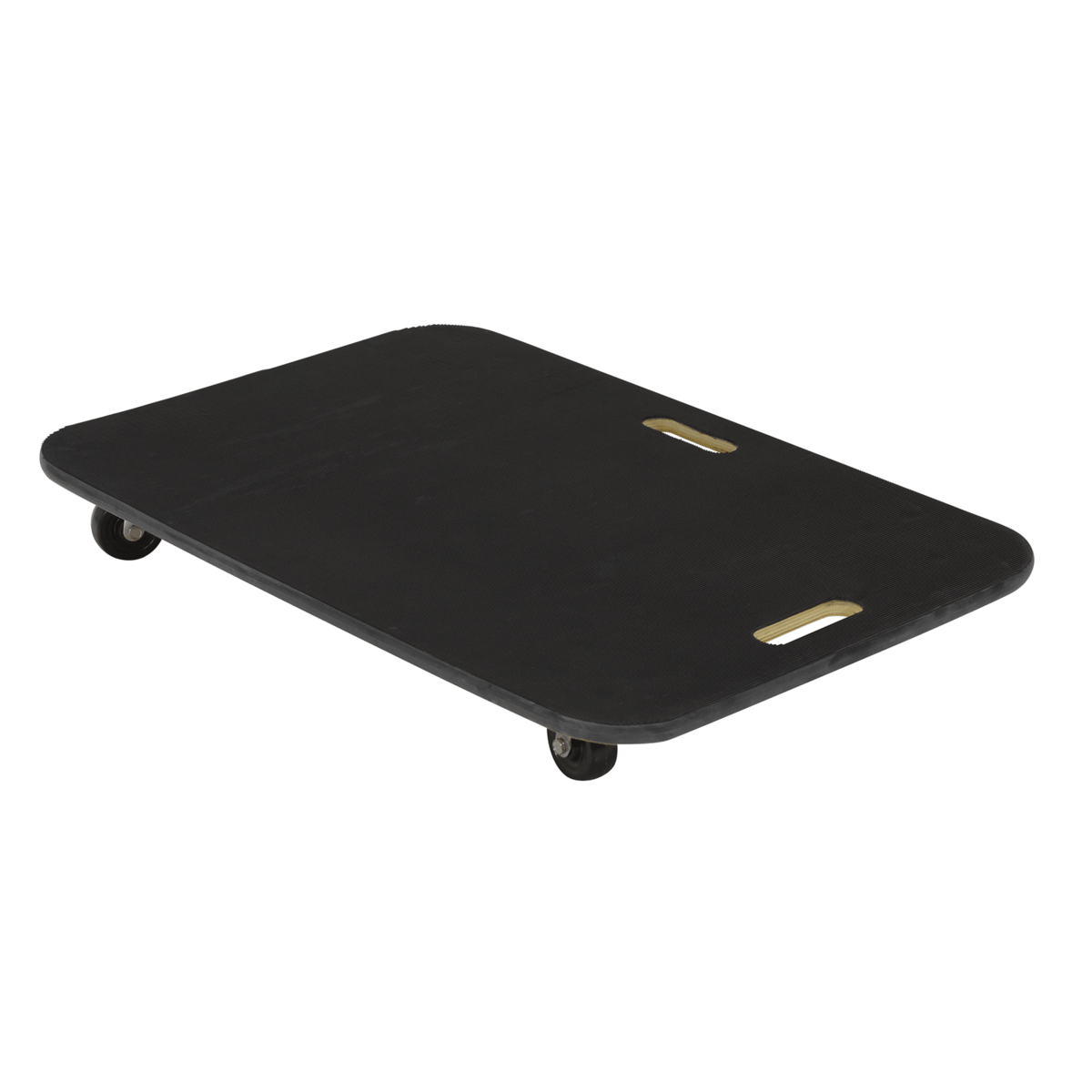 Vestil Fiber Wood Dolly with Rubber Casters 45In x 45In x 39In 24In x 36In 600 Lb. Black FWD-2436-3R