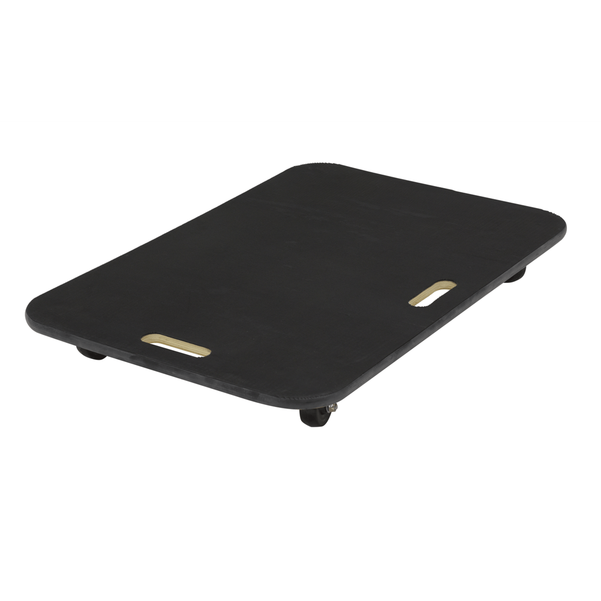 Vestil Fiber Wood Dolly with Rubber Casters 45In x 45In x 39In 24In x 36In 600 Lb. Black FWD-2436-3R