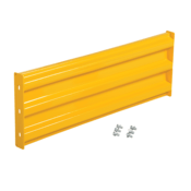 Vestil Steel 3 Ribbed Bolt On Style Guard Rail 3 Ft. Yellow GR-F3R-BO-3-YL