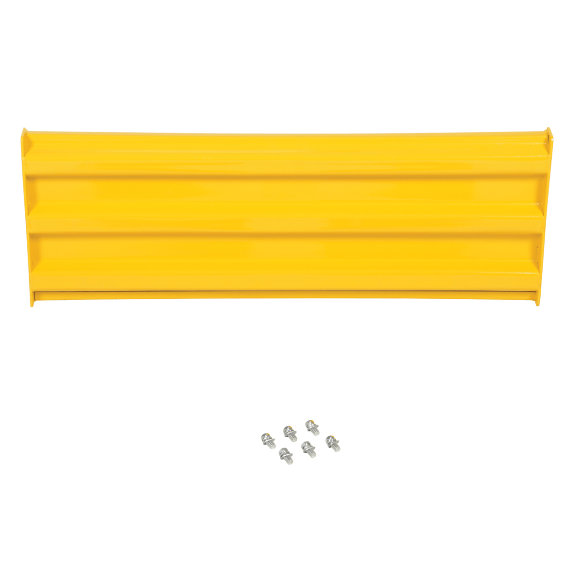 Vestil Steel 3 Ribbed Bolt On Style Guard Rail 3 Ft. Yellow GR-F3R-BO-3-YL