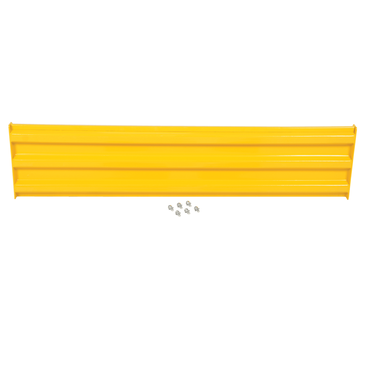 Vestil Steel 3 Ribbed Bolt On Style Guard Rail 6 Ft. Yellow GR-F3R-BO-6-YL