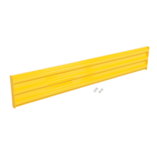 Vestil Steel 3 Ribbed Bolt On Style Guard Rail 7 Ft. Yellow GR-F3R-BO-7-YL