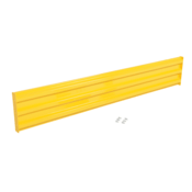 Vestil Steel 3 Ribbed Bolt On Style Guard Rail 9 Ft. Yellow GR-F3R-BO-9-YL
