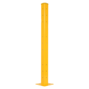 Vestil Steel Rigid Tube Post BO Style 5 Ft. For 3 Ribbed BO Style Guard Rails Yel GR-F3R-BO-TP60-YL