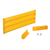 Vestil Steel 3 Ribbed Rail Drop-In Style Guard Rail 3 Ft. Yellow GR-F3R-DI-3-YL