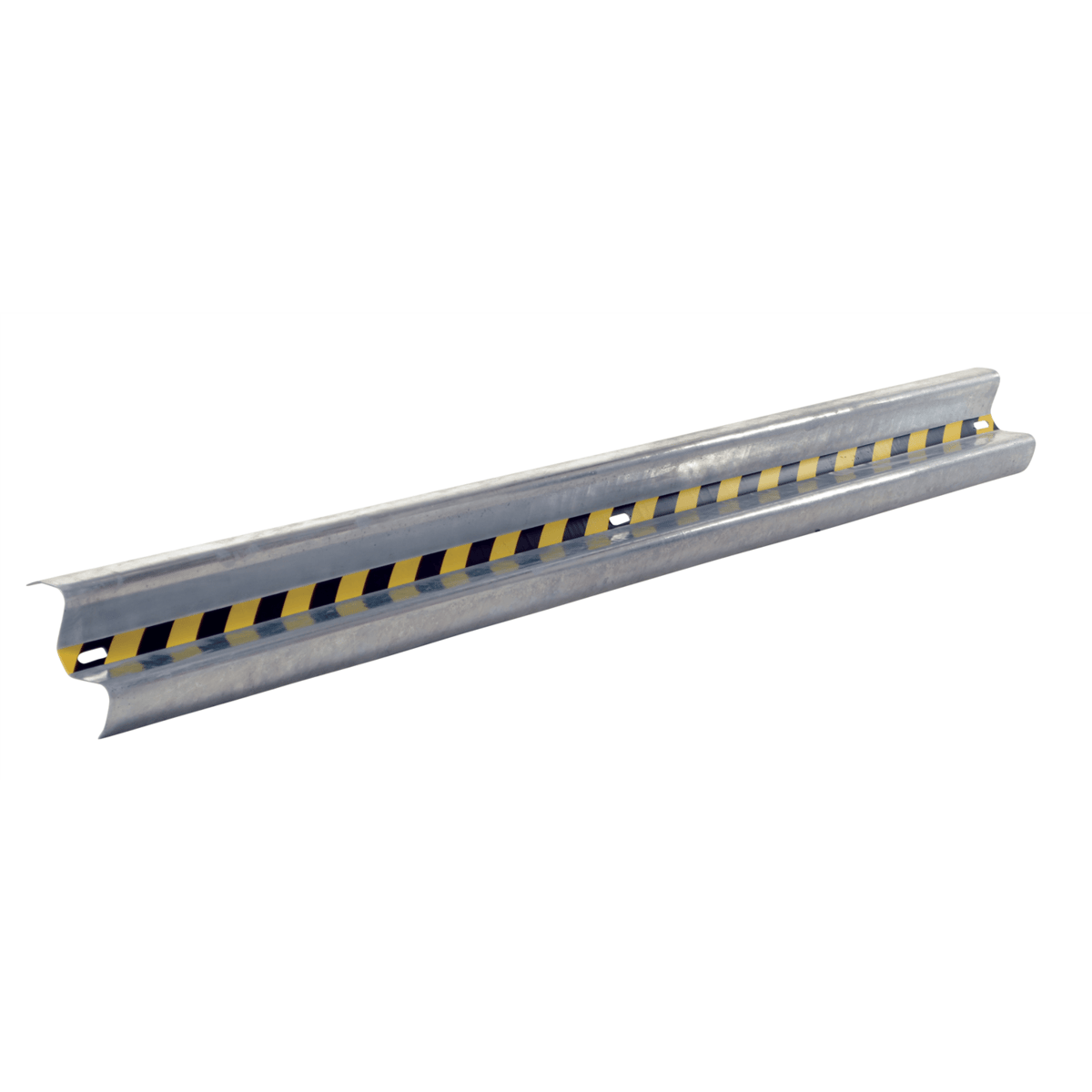 Vestil Steel Straight Guard Rail 10 Ft. Galvanized GR-H2R-BO-10-HDG
