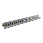 Vestil Steel Straight Guard Rail 10 Ft. Galvanized GR-H2R-BO-10-HDG