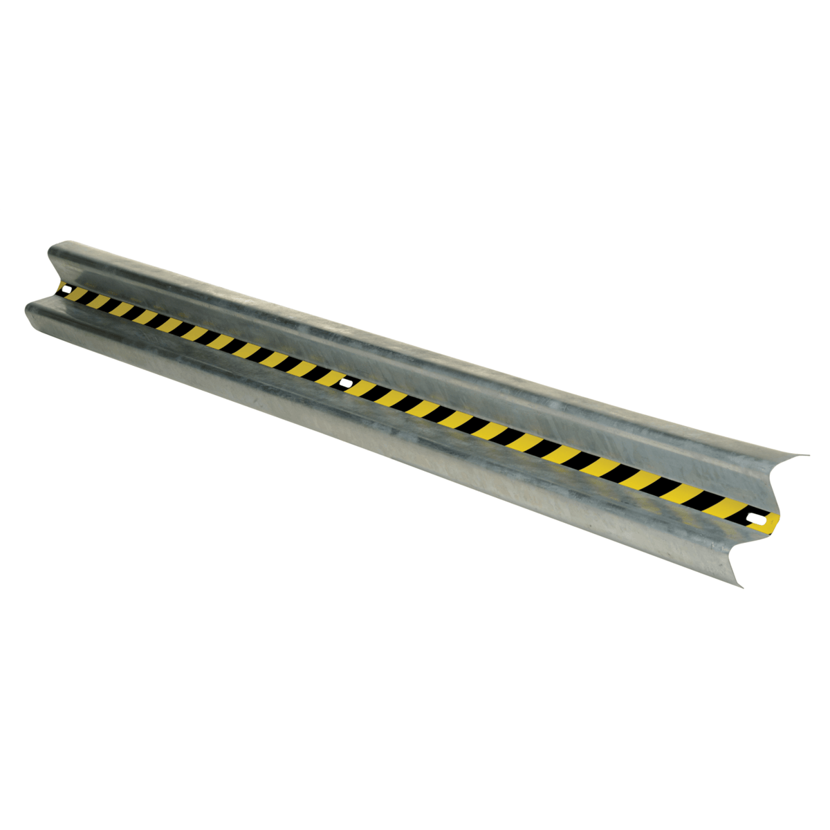 Vestil Steel Straight Guard Rail 12 Ft. Galvanized GR-H2R-BO-12-HDG