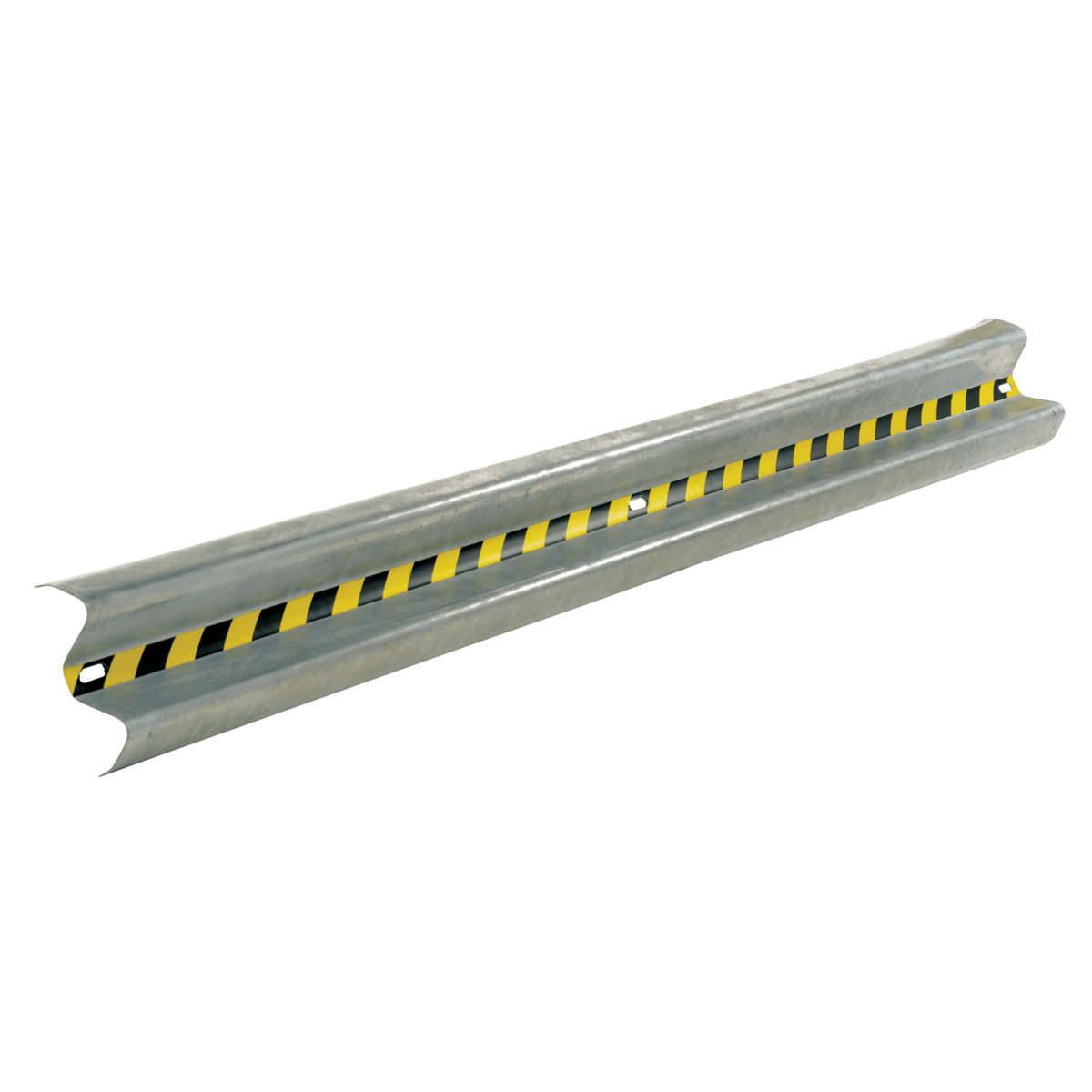 Vestil Steel Straight Guard Rail 12 Ft. Galvanized GR-H2R-BO-12-HDG