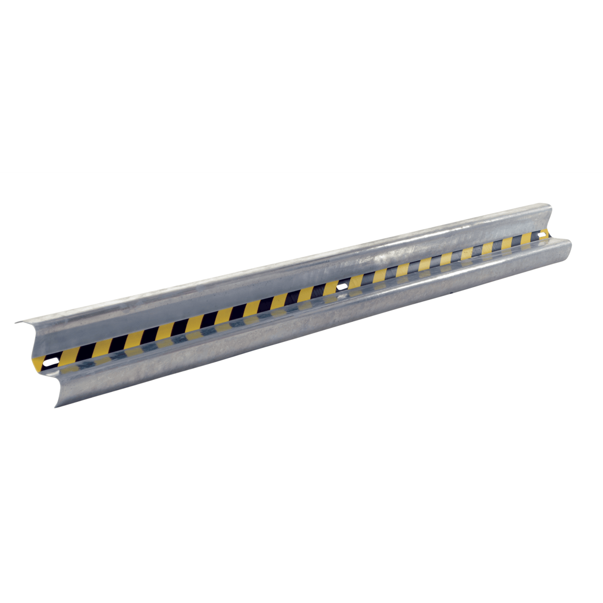 Vestil Steel Straight Guard Rail 11 Ft. Galvanized GR-H2R-BO-11-HDG