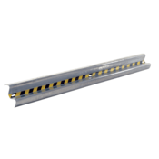 Vestil Steel Straight Guard Rail 11 Ft. Galvanized GR-H2R-BO-11-HDG