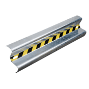 Vestil Steel Straight Guard Rail 3 Ft. Galvanized GR-H2R-BO-3-HDG
