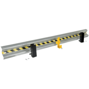 Vestil Steel Drop In Guard Rail 10 Ft. Galvanized GR-H2R-DI-10-HDG