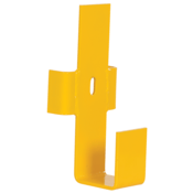Vestil Steel Center Post Mounting Bracket For Drop In Guard Rail System Yellow GR-H2R-BKT-CS-DI