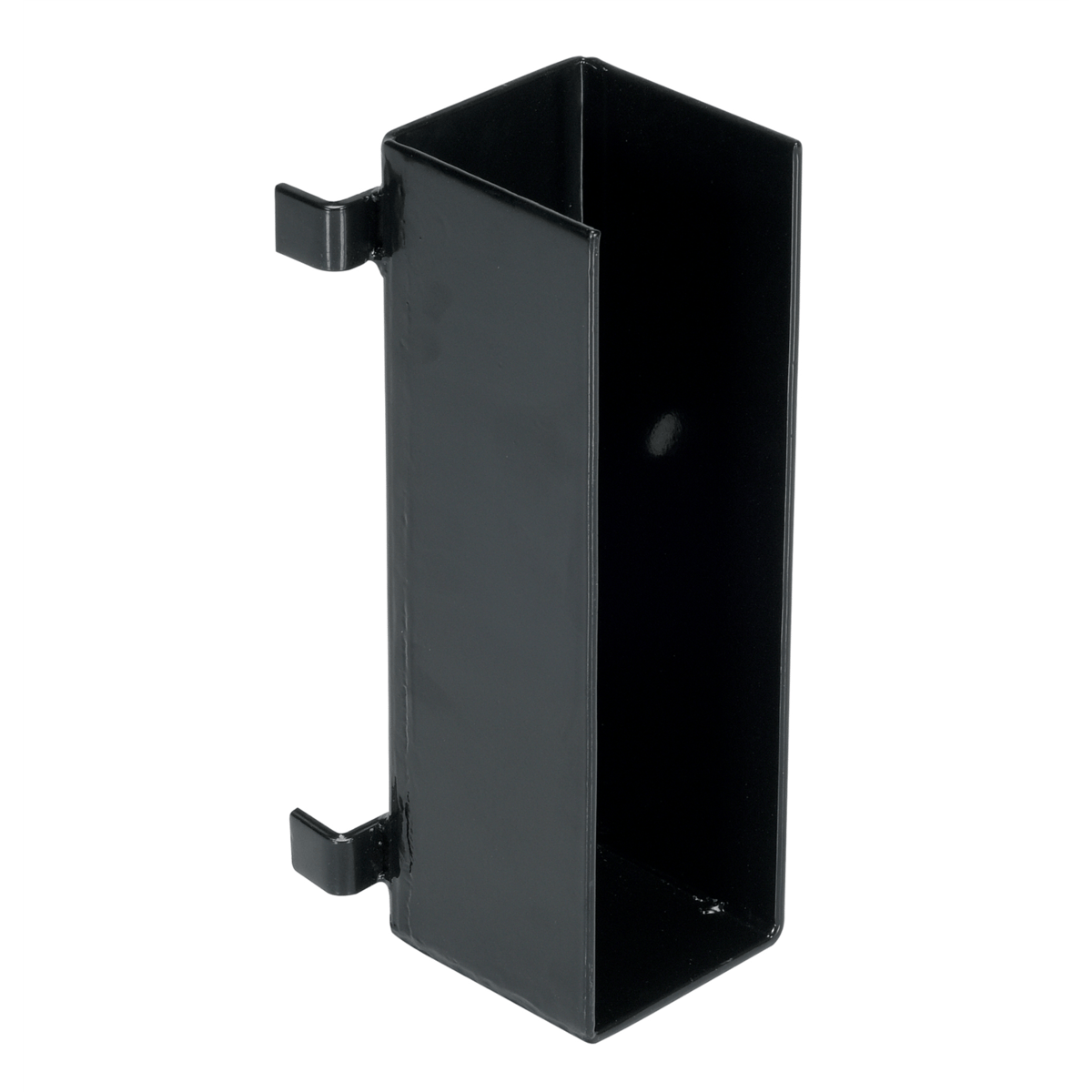 Vestil Steel U-Bracket For Drop In Guard Rail System Black GR-H2R-BKT-DI-BK