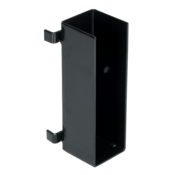 Vestil Steel U-Bracket For Drop In Guard Rail System Black GR-H2R-BKT-DI-BK