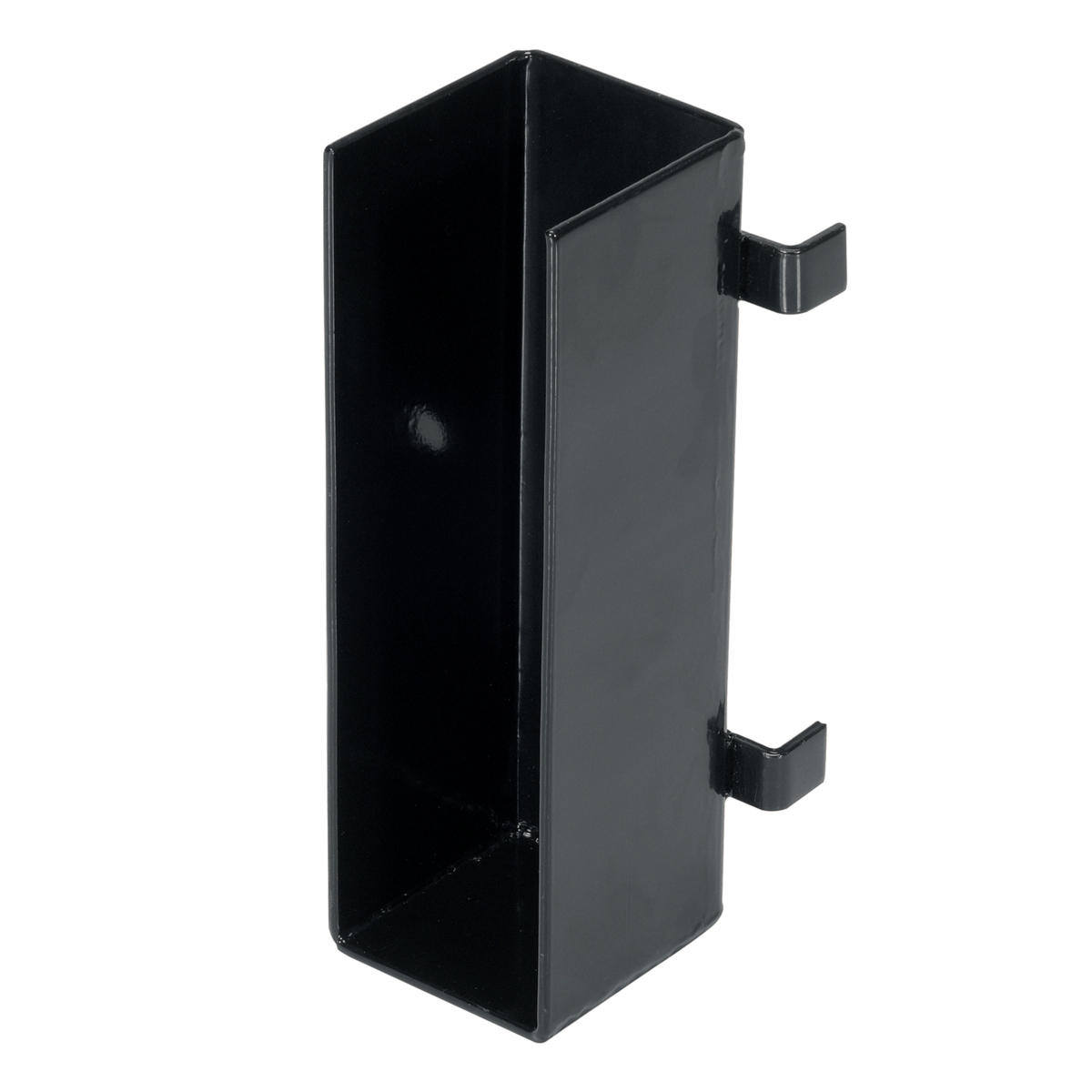 Vestil Steel U-Bracket For Drop In Guard Rail System Black GR-H2R-BKT-DI-BK