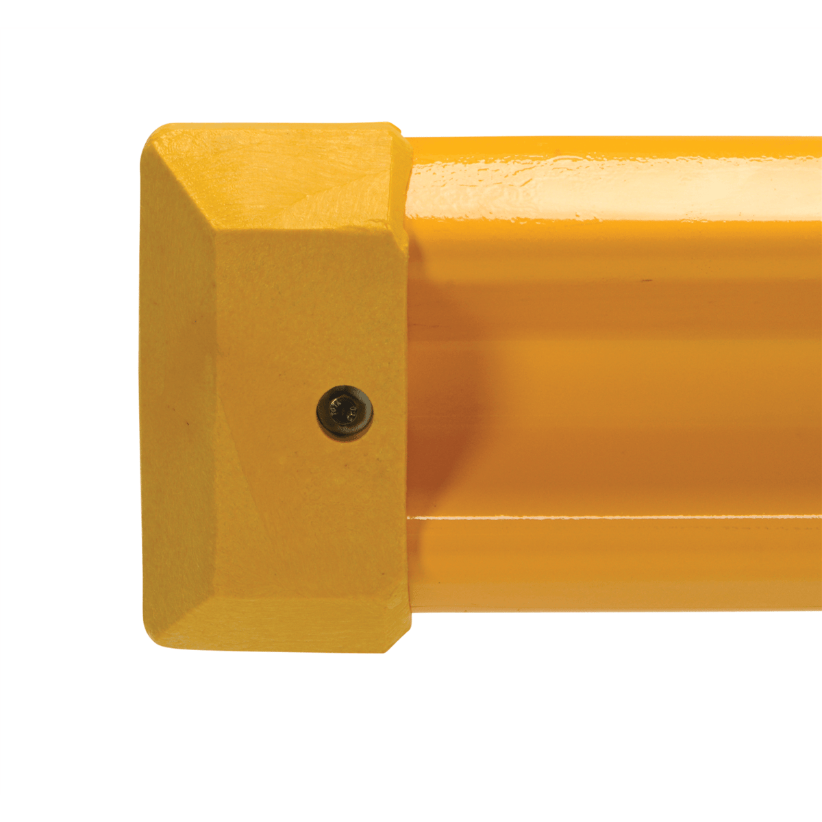 Vestil Plastic End Cap For Guard Rail System Yellow GR-H2R-CAP