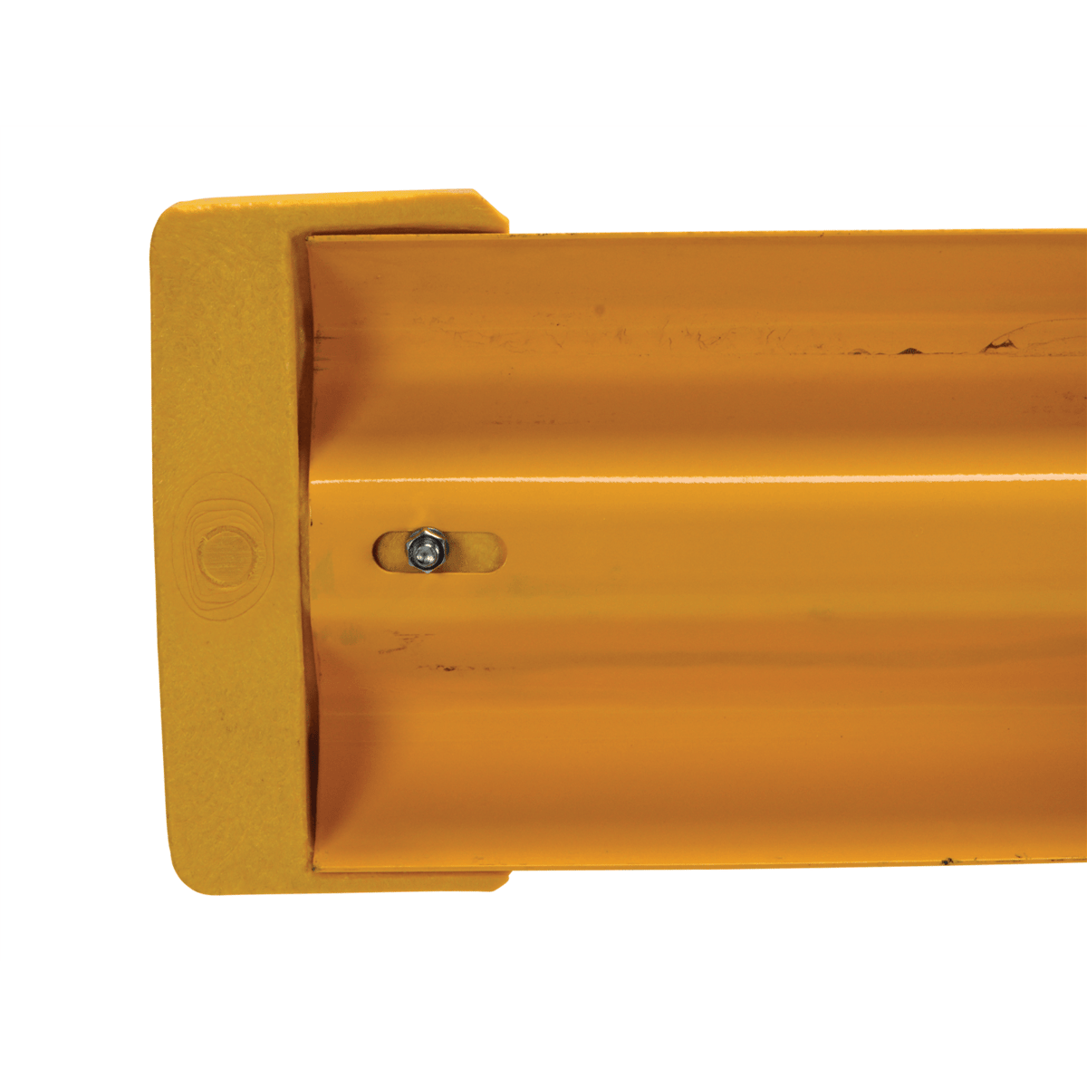 Vestil Plastic End Cap For Guard Rail System Yellow GR-H2R-CAP