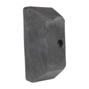 Vestil Plastic End Cap For Guard Rail System Black GR-H2R-CAP-BK