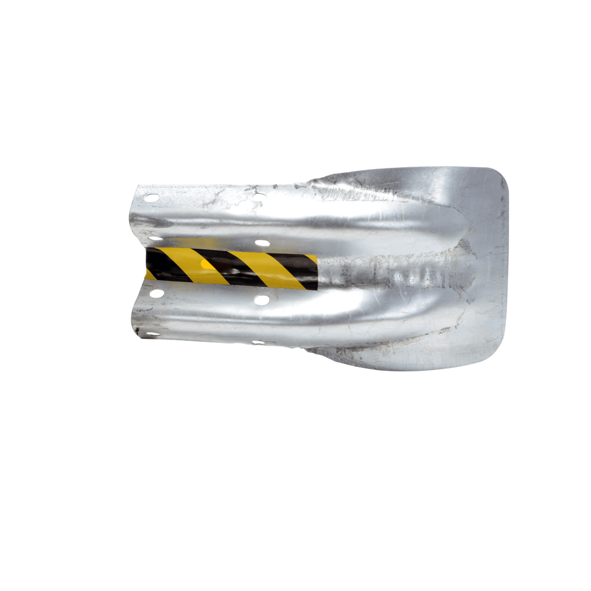 Vestil Steel Flared End Guard 28-5/8 In. x 16-1/4 In. For Guard Rail Systems Silver GR-H2R-TG