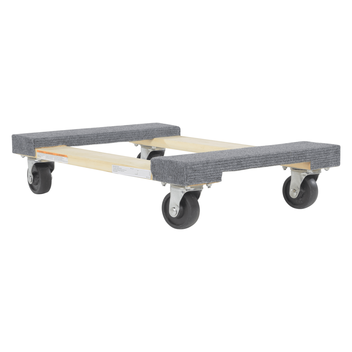 Vestil Hardwood Carpet End Dolly 24 In. x 16 In. x 5-3/4 In. 900 Lb. Capacity HDOC-1624-9