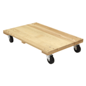 Vestil Hardwood Solid Deck Dolly 36 In. x 24 In. x 6-15/16 In. 1200 Lb. Capacity HDOS-2436-12
