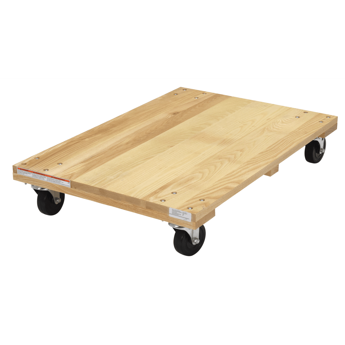 Vestil Hardwood Solid Deck Dolly 36 In. x 24 In. x 6-15/16 In. 1200 Lb. Capacity HDOS-2436-12