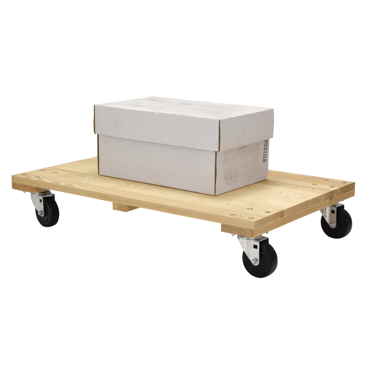 Vestil Hardwood Solid Deck Dolly 36 In. x 24 In. x 6-15/16 In. 1200 Lb. Capacity HDOS-2436-12