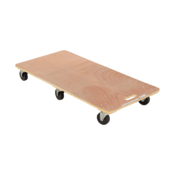 Vestil Hardwood Solid Deck Dolly 47-1/4 In. x 23-1/2 In. x 6-1/4 In. 1200 Lb. Capacity HDOS-2448-6SW