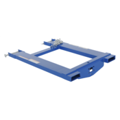 Vestil Steel Fork Truck Hook Base 38 In. Length 4000 Lb. Capacity Blue HOOK-BASE-38