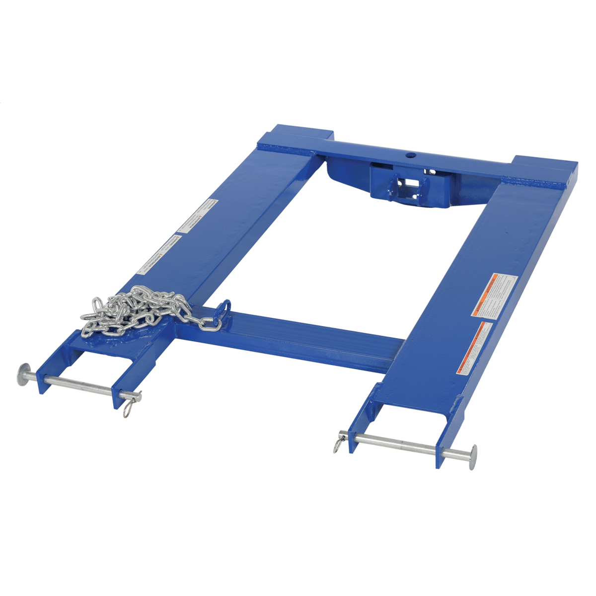 Vestil Steel Fork Truck Hook Base 38 In. Length 4000 Lb. Capacity Blue HOOK-BASE-38