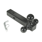 Vestil Steel Three Ball Tow Hitch 7500 Lb. Capacity Black HITCH-3B