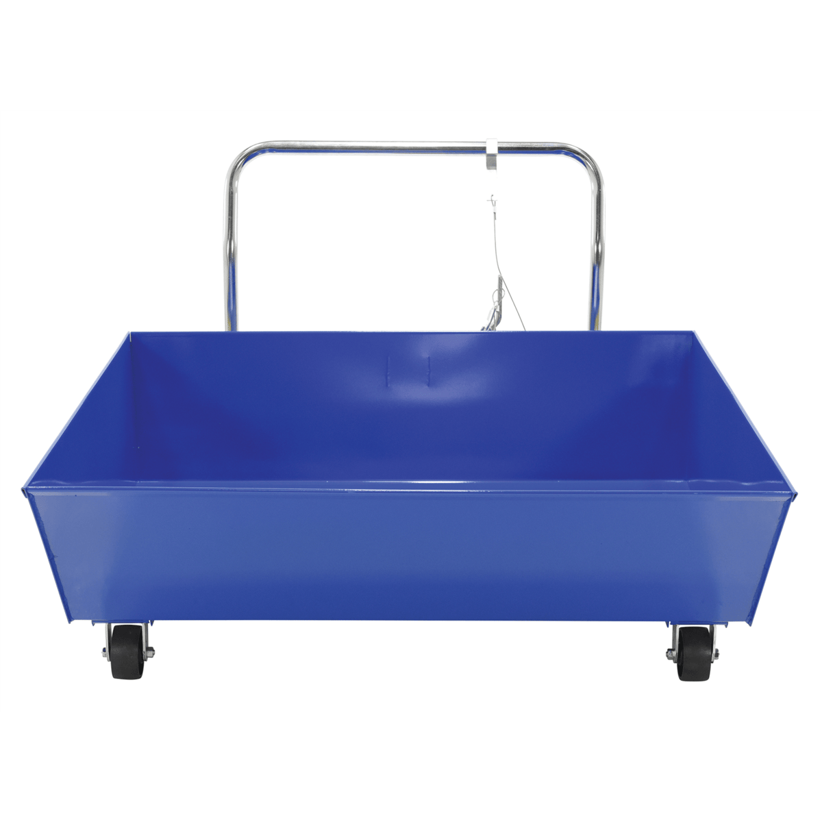 Vestil Steel Low Profile Parts Hopper 1/2 Cubic Yd. 2000 Lb. Capacity Blue HOP-LP