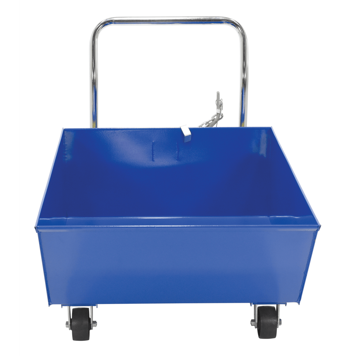 Vestil Steel Low Profile Parts Hopper 1/3 Cubic Yd 2000 Lb Capacity Blue HOP-LP-N