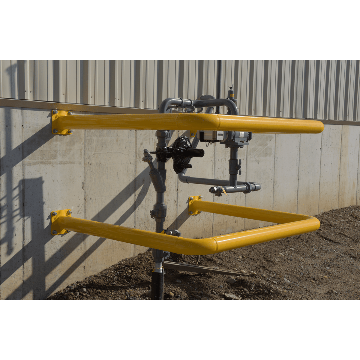 Vestil Steel High Profile Machinery and Rack Guard 48 In. x 42 In. x 4 In. Yellow HPRO-48-42-4