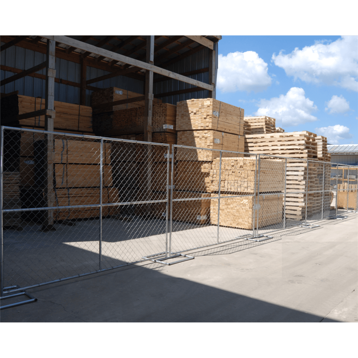 Vestil Steel Construction Barrier System Silver HRAIL-9072