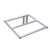 Vestil Steel Construction Safety Barrier Base for HRAIL Models Galvanized HRAIL-BASE