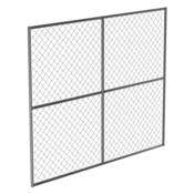 Vestil Steel Construction Safety Barrier Panel Unit for HRAIL Models Galvenized HRAIL-PNL