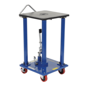 Vestil Steel Hydraulic Post Table 18 In. x 18 In. 500 Lb. Capacity Blue HT-05-1818A