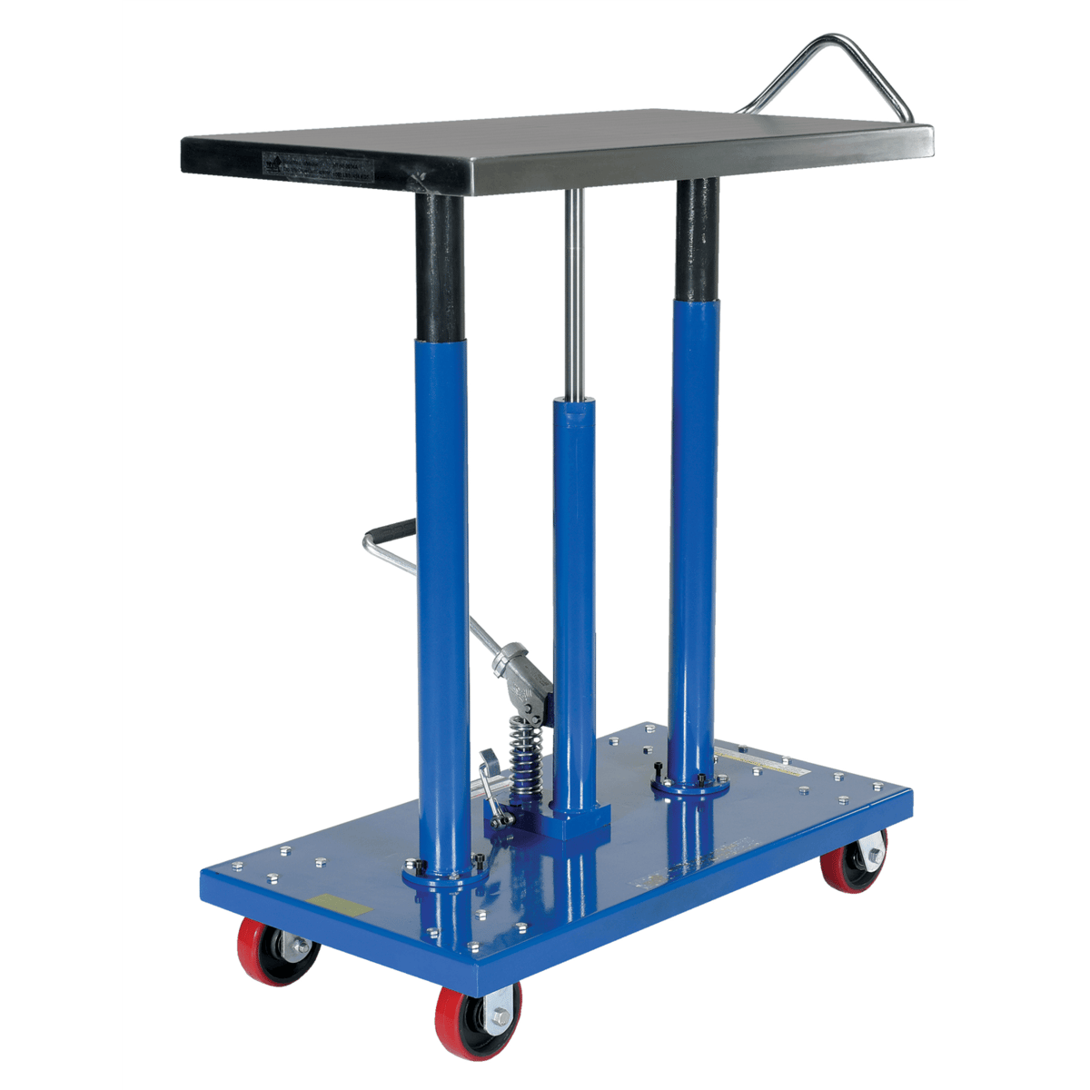 Vestil Steel Hydraulic Post Table 20 In. x 36 In. 1000 Lb. Capacity Blue HT-10-2036A