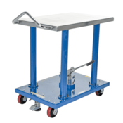Vestil Steel Hydraulic Post Table 24 In. x 36 In. 2000 Lb. Capacity Blue HT-20-2436A