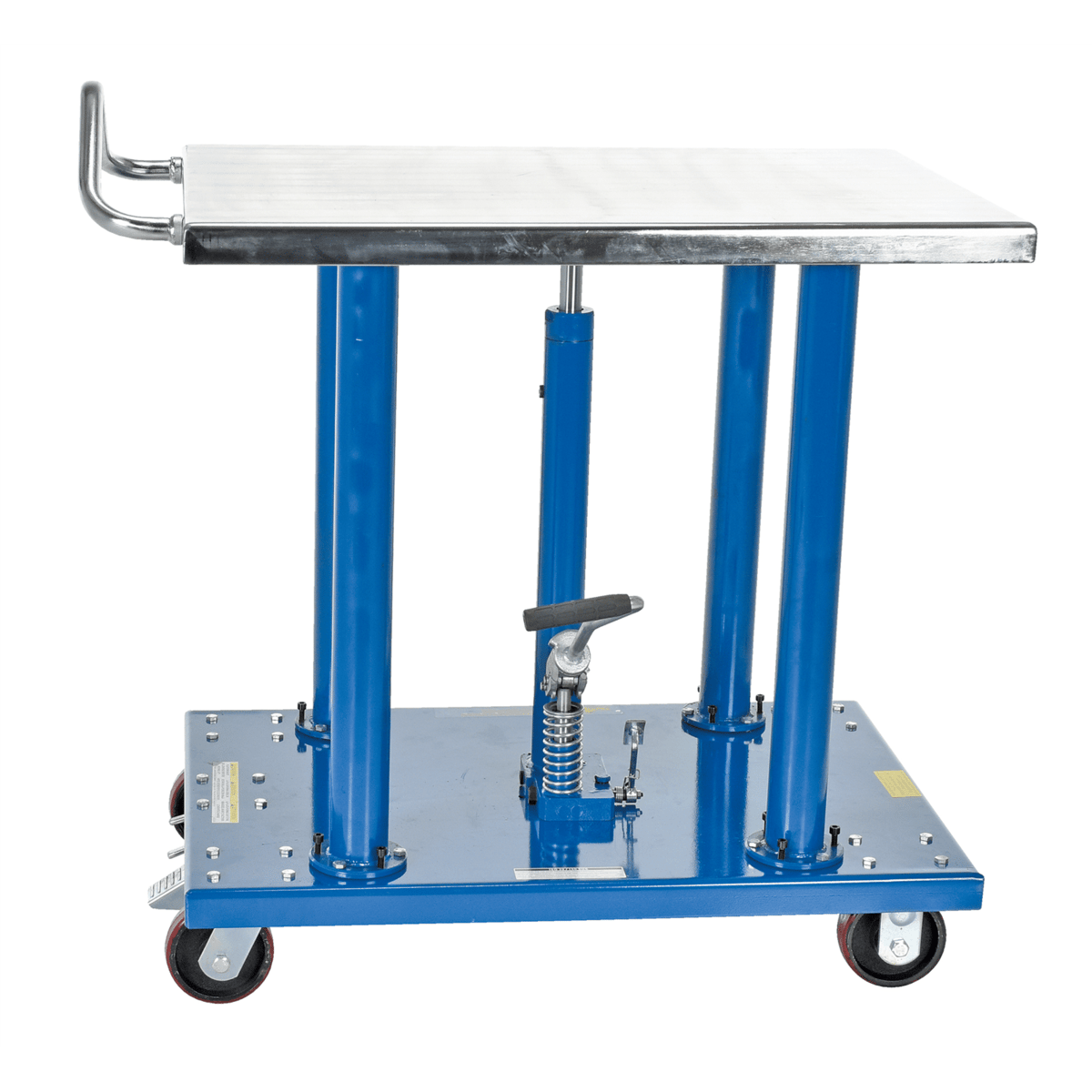 Vestil Steel Hydraulic Post Table 24 In. x 36 In. 2000 Lb. Capacity Blue HT-20-2436A
