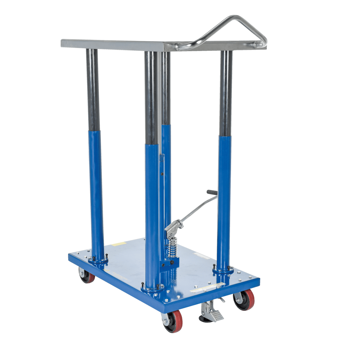 Vestil Steel Hydraulic Post Table 24 In. x 36 In. 2000 Lb. Capacity Blue HT-20-2436A