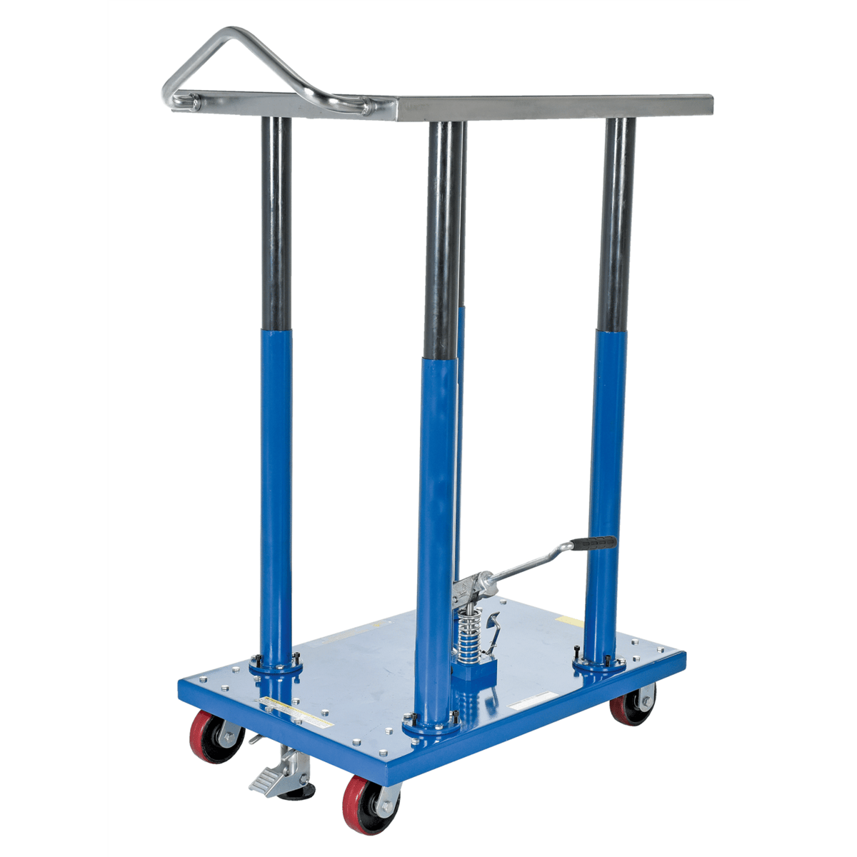 Vestil Steel Hydraulic Post Table 24 In. x 36 In. 2000 Lb. Capacity Blue HT-20-2436A