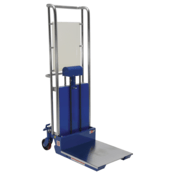 Vestil Steel Portable Foot Pump Hetti-Lift 41 In. x 69 In. 880 Lb. Capacity Blue HYD-10