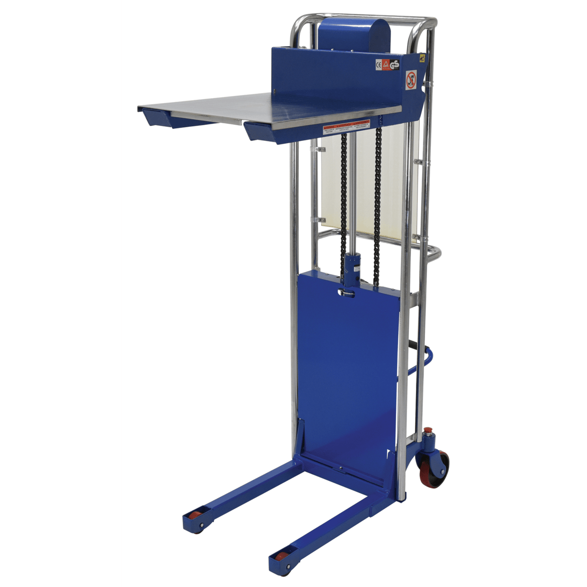 Vestil Steel Portable Foot Pump Hetti-Lift 41 In. x 69 In. 880 Lb. Capacity Blue HYD-10