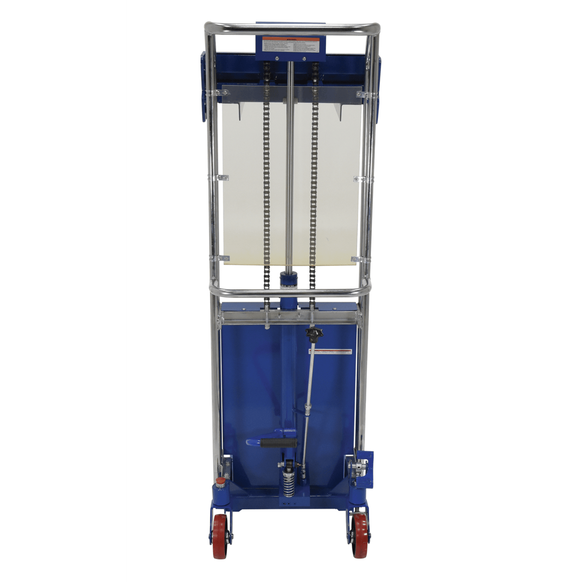 Vestil Steel Portable Foot Pump Hetti-Lift 41 In. x 69 In. 880 Lb. Capacity Blue HYD-10